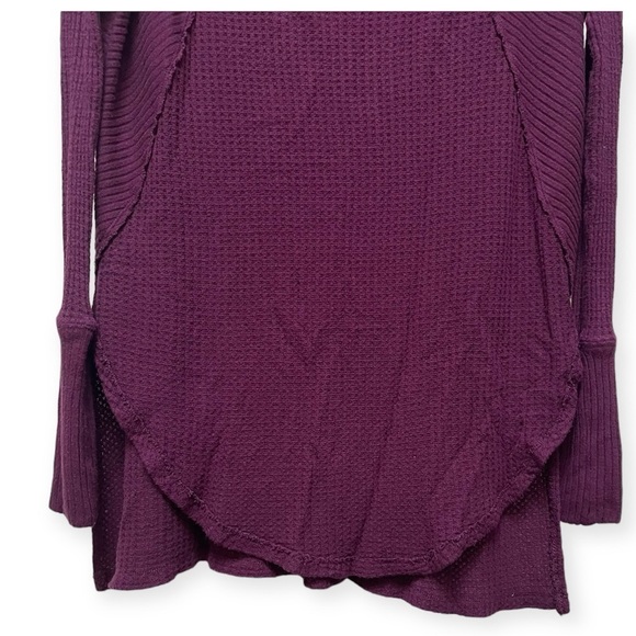 Free People Ventura Thermal Top Shirt Pullover Purple Violet Size XSmall - Picture 5 of 9